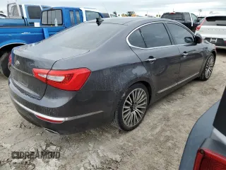 2016 Kia Cadenza Premium with VIN KNALN4D71G5206869, listed as a Copart auction lot 75530964 with 72,178 mi miles and Salvage Title. Bid and sale history available at carsss.com. Image 3.