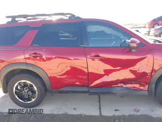 2023 Nissan Pathfinder Rock Creek with VIN 5N1DR3BD1PC263949, listed as a IAAI auction lot 41377932 with 15,878 mi miles and . Bid and sale history available at DreamBid. Image 13.