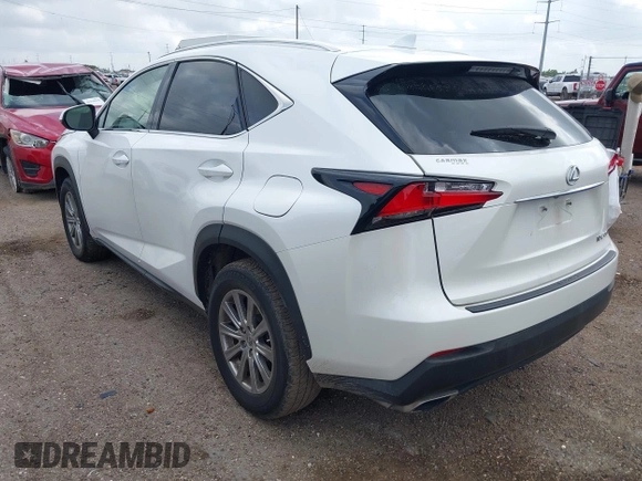 2016 Lexus NX 200t with VIN JTJYARBZ2G2043136, listed as a IAAI auction lot 42377853 with 109,765 mi miles and . Bid and sale history available at DreamBid. Image 3.