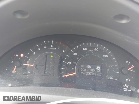 2009 Toyota Camry with VIN 4T1BE46K39U795573, listed as a IAAI auction lot 42158791 with 205,820 mi miles and . Bid and sale history available at DreamBid. Image 7.