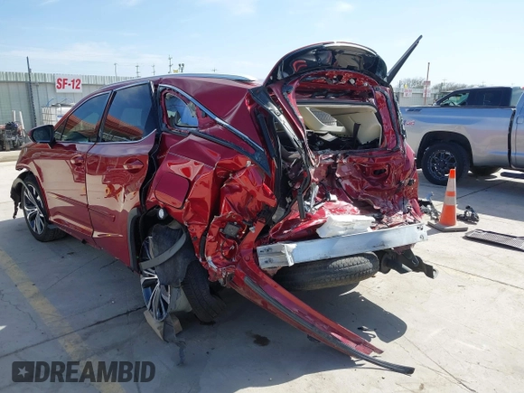 2018 Lexus RX with VIN JTJGZKCA9J2003227, listed as a IAAI auction lot 41793170 with 97,907 mi miles. Bid and sale history available at carsss.com. Image 3.