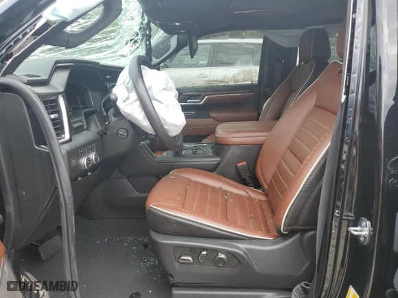 2023 GMC Sierra 1500 Denali Ultimate with VIN 1GTUUHEL9PZ273709, listed as a Copart auction lot 72153024 with 24,143 mi miles and Salvage Title. Bid and sale history available at carsss.com. Image 7.