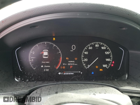 2025 Honda Civic Sport with VIN 2HGFE2F52SH537253, listed as a Copart auction lot 53373055 with 7,419 mi miles and Salvage title. Bid and sale history available at DreamBid. Image 9.