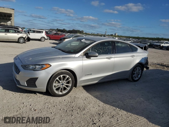 2019 Ford Fusion Hybrid SE with VIN 3FA6P0LU3KR179969, listed as a Copart auction lot 41320143 with 55,723 mi miles. Bid and sale history available at carsss.com. Image 1.