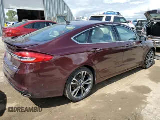 2017 Ford Fusion Titanium with VIN 3FA6P0D95HR208813, listed as a Copart auction lot 60832915 with 62,920 mi miles and Salvage title. Bid and sale history available at DreamBid. Image 3.