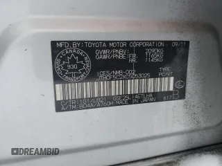 2012 Lexus IS 250 with VIN JTHCF5C2XC5053025, listed as a Copart auction lot 88411205 with 219,717 mi miles and Salvage Title. Bid and sale history available at DreamBid. Image 12.