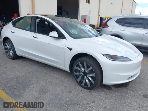 2024 Tesla Model 3 with VIN 5YJ3E1EA6RF751009, listed as a IAAI auction lot 40537919 with Not Provided miles and . Bid and sale history available at DreamBid. Image 1.