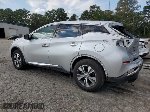 2022 Nissan Murano S with VIN 5N1AZ2AJ7NC123020, listed as a Copart auction lot 73141584 with 46,492 mi miles and Salvage Title. Bid and sale history available at DreamBid. Image 2.