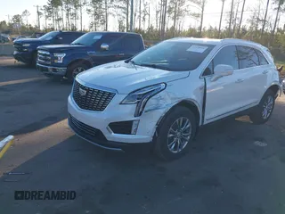 2021 Cadillac XT5 AWD Premium Luxury with VIN 1GYKNDRS3MZ115273, listed as a IAAI auction lot 41228531 with 46,556 mi miles. Bid and sale history available at carsss.com. Image 2.