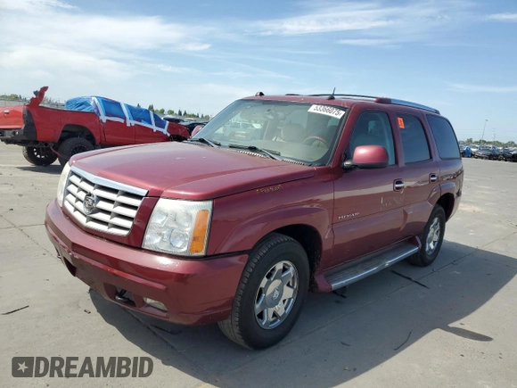 2005 Cadillac Escalade z VIN 1GYEK63N95R203413, wystawiony jako Copart lot #53366075 z przebiegiem 219 026 mil mil oraz Szkoda całkowita • Salvage title. Historia ofert i sprzedaży dostępna na DreamBid. Obrazek 1.