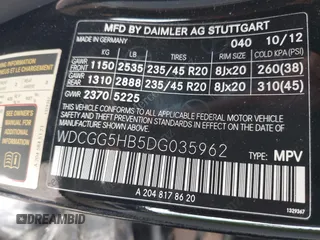 2013 Mercedes-Benz GLK 350 z VIN WDCGG5HB5DG035962, wystawiony jako IAAI lot #42483001 z przebiegiem 107 644 mil mil oraz . Historia ofert i sprzedaży dostępna na DreamBid. Obrazek 9.