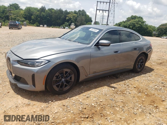 2023 BMW i4 eDrive40 with VIN WBY73AW08PFN75939, listed as a Copart auction lot 56928064 with 10,295 mi miles and Salvage Title. Bid and sale history available at carsss.com. Image 1.