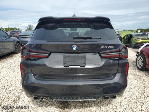 2022 BMW X3 M with VIN 5YM13EC04N9J34797, listed as a Copart auction lot 58901924 with 4,059 mi miles and Non Repairable. Bid and sale history available at carsss.com. Image 6.