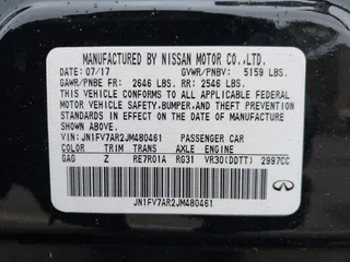 2018 Infiniti Q50 RED SPORT 400 with VIN JN1FV7AR2JM480461, listed as a IAAI auction lot 41731505 with Not Provided miles. Bid and sale history available at carsss.com. Image 9.