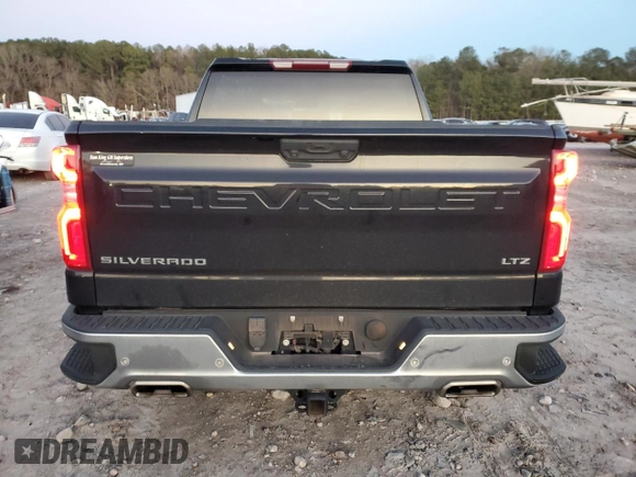 2023 Chevrolet Silverado 1500 LTZ with VIN 2GCUDGEDXP1141604, listed as a Copart auction lot 87593255 with 47,296 mi miles and Salvage Title. Bid and sale history available at carsss.com. Image 6.