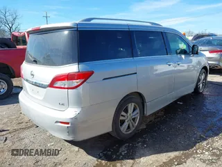 2014 Nissan Quest S with VIN JN8AE2KP6E9100574, listed as a IAAI auction lot 41658656 with 137,335 mi miles. Bid and sale history available at carsss.com. Image 4.
