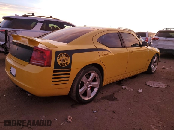 2007 Dodge Charger SRT-8 with VIN 2B3KA73W97H662391, listed as a Copart auction lot 82000474 with 141,721 mi miles and Salvage Title. Bid and sale history available at DreamBid. Image 3.