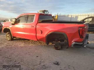 2020 GMC Sierra 1500 SLE with VIN 1GTR9BED7LZ358085, listed as a Copart auction lot 87418044 with 155,643 mi miles and Salvage Title. Bid and sale history available at carsss.com. Image 2.