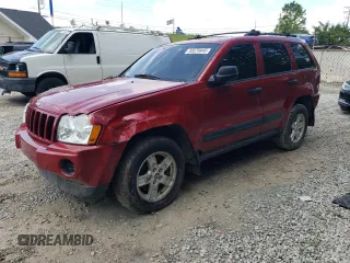 2005 Jeep Grand Cherokee Laredo z VIN 1J4GR48K95C629581, wystawiony jako Copart lot #58576945 z przebiegiem 144 915 mil mil oraz Szkoda całkowita • Salvage title. Historia ofert i sprzedaży dostępna na DreamBid. Obrazek 1.