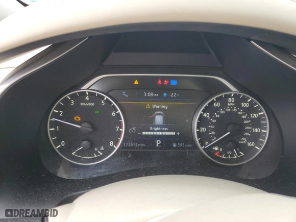 2015 Nissan Murano SL with VIN 5N1AZ2MH7FN206221, listed as a Copart auction lot 52401835 with 172,611 mi miles and Salvage Title. Bid and sale history available at carsss.com. Image 9.