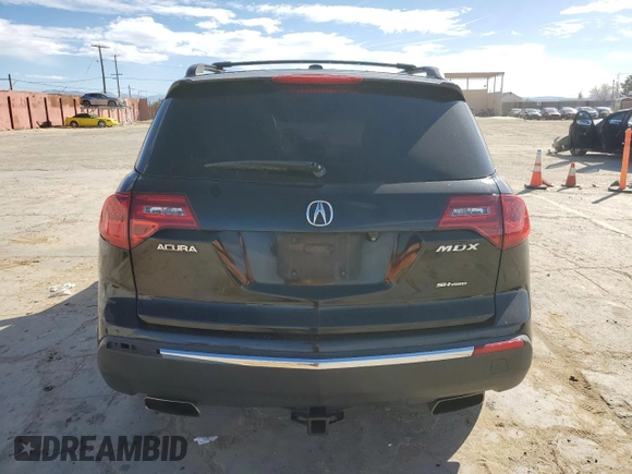 2011 Acura MDX Advance with VIN 2HNYD2H74BH527715, listed as a Copart auction lot 46184555 with 243,540 mi miles and Salvage title. Bid and sale history available at DreamBid. Image 6.