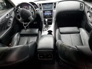 2014 Infiniti Q50 Sport with VIN JN1BV7AR7EM689473, listed as a Copart auction lot 52858085 with 99,395 mi miles and Salvage title. Bid and sale history available at DreamBid. Image 8.