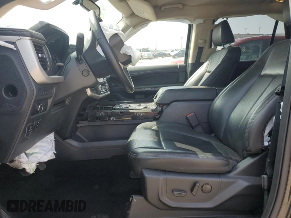 2022 Ford Expedition Max XLT with VIN 1FMJK1JT4NEA66862, listed as a Copart auction lot 55061095 with 53,099 mi miles and Salvage Title. Bid and sale history available at DreamBid. Image 7.