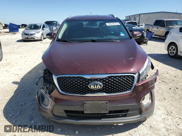 2017 Kia Sorento LX with VIN 5XYPGDA32HG193056, listed as a Copart auction lot 45676215 with 120,100 mi miles and Salvage Title. Bid and sale history available at carsss.com. Image 5.