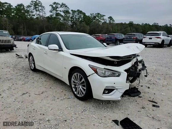 2019 Infiniti Q50 3.0t LUXE with VIN JN1EV7APXKM519809, listed as a Copart auction lot 86331984 with 68,751 mi miles and Salvage Title. Bid and sale history available at carsss.com. Image 14.