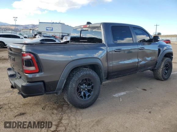 2021 Ram 1500 TRX with VIN 1C6SRFU98MN741605, listed as a Copart auction lot 84763114 with 40,065 mi miles and Salvage Title. Bid and sale history available at carsss.com. Image 3.