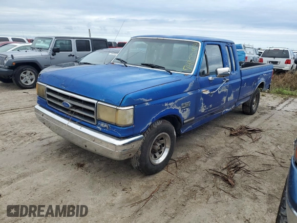 1990 Ford F-150 with VIN 1FTEX15H1LKA23611, listed as a Copart auction lot 74855974 with 64,470 mi miles and Non Repairable. Bid and sale history available at carsss.com. Image 1.