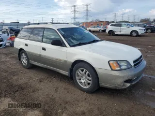 2001 Subaru Legacy Outback with VIN 4S3BH665717642957, listed as a Copart auction lot 53854215 with 141,611 mi miles and Salvage title. Bid and sale history available at DreamBid. Image 4.