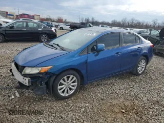 2012 Honda Civic EX with VIN 19XFB2F89CE002130, listed as a Copart auction lot 48515155 with 190,416 mi miles and Salvage Title. Bid and sale history available at DreamBid. Image 1.