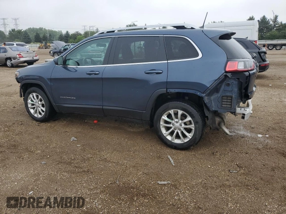 2019 Jeep Cherokee Latitude with VIN 1C4PJLCB9KD412004, listed as a Copart auction lot 61642015 with 121,336 mi miles and Salvage title. Bid and sale history available at DreamBid. Image 2.