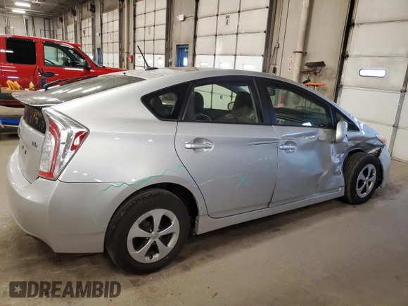 2014 Toyota Prius Four with VIN JTDKN3DU0E1743834, listed as a Copart auction lot 53026505 with 128,378 mi miles and Salvage Title. Bid and sale history available at carsss.com. Image 3.