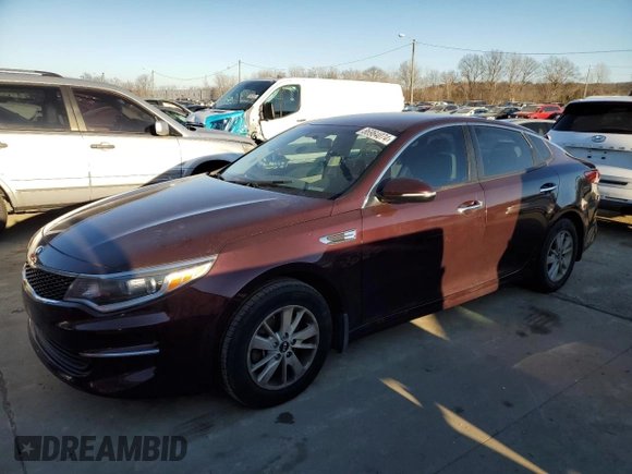 2016 Kia Optima LX z VIN 5XXGT4L30GG115340, wystawiony jako Copart lot #86964074 z przebiegiem 103 167 mil mil oraz Szkoda całkowita • Salvage title. Historia ofert i sprzedaży dostępna na DreamBid. Obrazek 1.