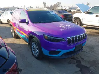 2020 Jeep Cherokee Latitude with VIN 1C4PJLCB9LD624998, listed as a IAAI auction lot 41285598 with 96,586 mi miles. Bid and sale history available at carsss.com. Image 1.
