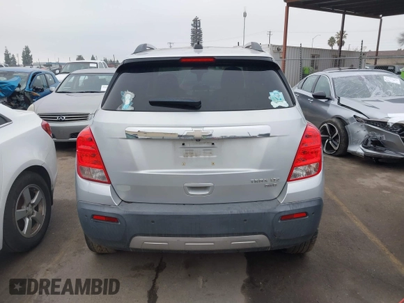 2015 Chevrolet Trax LTZ with VIN 3GNCJTSB7FL235895, listed as a IAAI auction lot 41279161 with 158,877 mi miles. Bid and sale history available at carsss.com. Image 16.