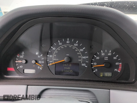 2002 Mercedes-Benz E-Class AWD with VIN WDBJF83J62X072710, listed as a Copart auction lot 54703715 with 114,435 mi miles and Clean Title. Bid and sale history available at carsss.com. Image 10.