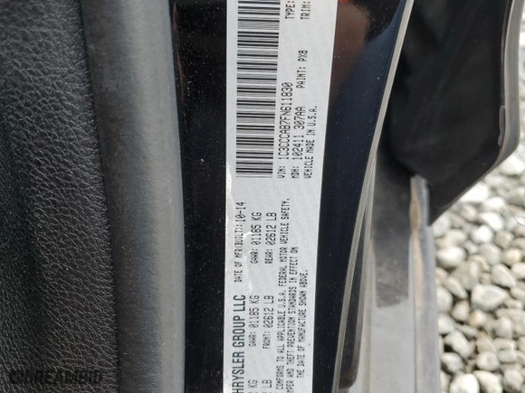 2015 Chrysler 200 Limited with VIN 1C3CCCAB7FN611830, listed as a Copart auction lot 48667595 with 152,298 mi miles and Salvage Title. Bid and sale history available at carsss.com. Image 12.