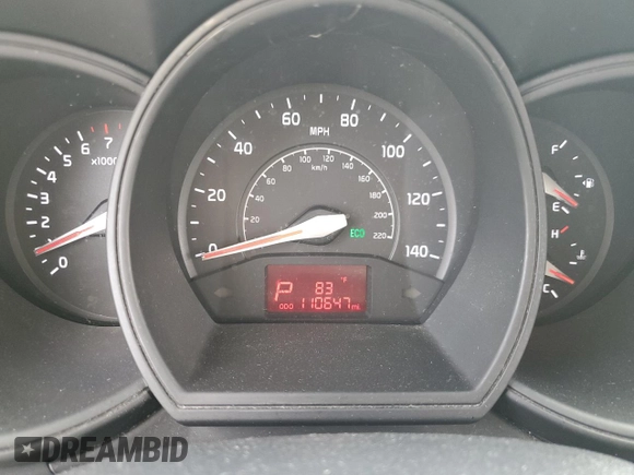 2016 Kia Rio LX with VIN KNADM4A35G6674946, listed as a Copart auction lot 56012124 with 110,647 mi miles and Salvage Title. Bid and sale history available at carsss.com. Image 9.