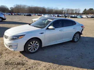 2016 Kia Optima EX z VIN 5XXGU4L37GG013109, wystawiony jako Copart lot #87056824 z przebiegiem 152 287 mil mil oraz Szkoda całkowita • Salvage title. Historia ofert i sprzedaży dostępna na DreamBid. Obrazek 1.