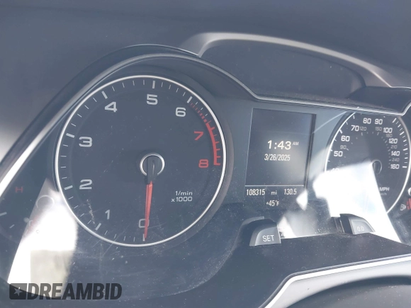 2015 Audi allroad A6 V8 with VIN WA1UFBFL1FA061366, listed as a IAAI auction lot 41870949 with 108,315 mi miles and . Bid and sale history available at DreamBid. Image 16.