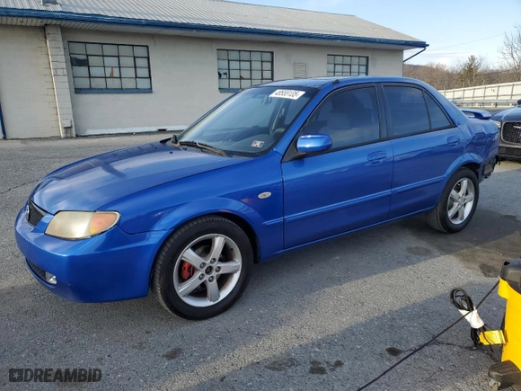 2003 Mazda Protege DX with VIN JM1BJ226331155756, listed as a Copart auction lot 48555135 with 164,718 mi miles and Salvage Title. Bid and sale history available at carsss.com. Image 1.