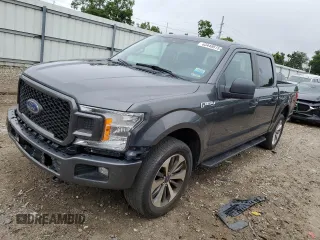 2019 Ford F-150 XL with VIN 1FTEW1EP4KFB14390, listed as a Copart auction lot 63448615 with 164,121 mi miles and Clean title. Bid and sale history available at DreamBid. Image 1.