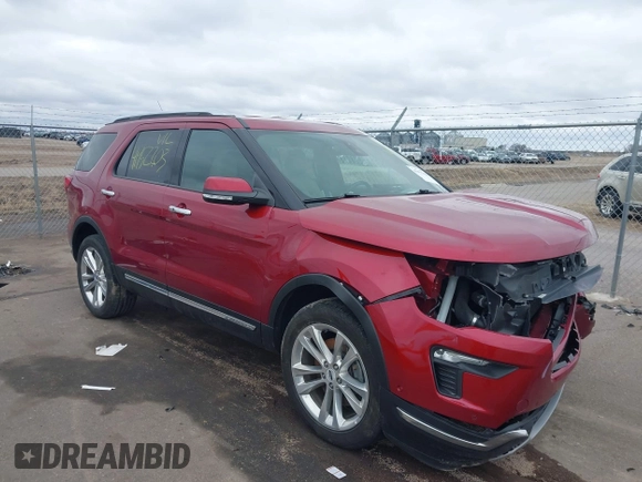 2018 Ford Explorer Limited z VIN 1FM5K8FH3JGC96020, wystawiony jako IAAI lot #41952203 z przebiegiem 77 174 mil mil oraz . Historia ofert i sprzedaży dostępna na DreamBid. Obrazek 1.