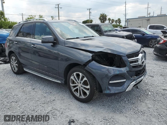 2016 Mercedes-Benz GLE 350 with VIN 4JGDA5HB2GA703925, listed as a Copart auction lot 59176865 with 89,376 mi miles and Salvage title. Bid and sale history available at DreamBid. Image 4.