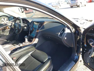 2016 Infiniti Q50 3.0t Red Sport 400 with VIN JN1FV7AR9GM451130, listed as a IAAI auction lot 41847805 with 89,146 mi miles. Bid and sale history available at carsss.com. Image 5.