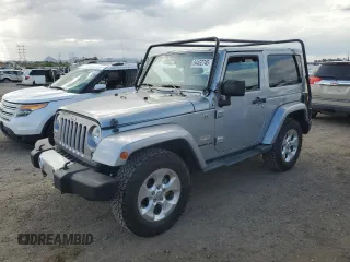 2014 Jeep Wrangler Sahara with VIN 1C4AJWBG4EL258347, listed as a Copart auction lot 54452745 with 115,231 mi miles and Salvage title. Bid and sale history available at DreamBid. Image 1.