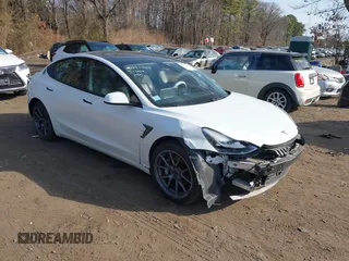 2021 Tesla Model 3 Long Range with VIN 5YJ3E1EB2MF858267, listed as a IAAI auction lot 41782360 with 79,671 mi miles and . Bid and sale history available at DreamBid. Image 1.